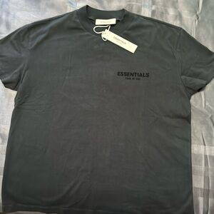 Essentials FEAR OF GOD black t-shirt.  Oversized